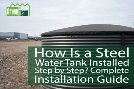 Corrugated steel water tank installation – modular steel tank structure